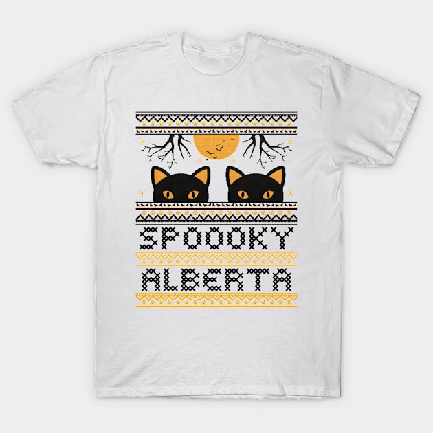 There's Something Spooky in Alberta T-Shirt by Canada Tees